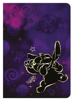Image de Cahier A5, 60 feuilles, quadrillé, motif Disney Gold Stitch n° 1 - PATIO