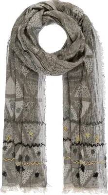 Produktbild von Passigatti Schal Herren mit Stickereien, Gr. ONESIZE