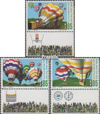 Produktbild von Briefmarken Israel 1994 Mi 1304-1306 mit Tab (kompl.Ausg.) postfrisch Heißluftballonfahren