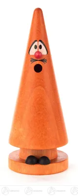Produktbild von Crottendorfer Räucherfigur Ziegenbein Otto Orange  - Größe ca. 13cm, für Räucherkerzen Größe M (Standard) - 2061