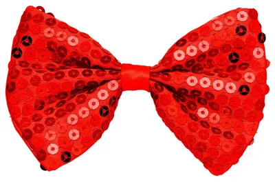 Image de Fliege Pailletten rot