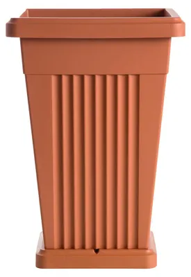 Immagine prodotto di Vaso 'Piramide' Cm 40 X 40 X H 59 Lt. 50 Terracotta