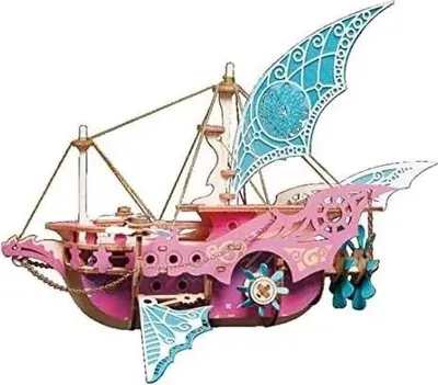 Produktbild von 3D Puzzle, Steampunk-Luftschiff - Tausendundeine Nacht, HC, Holz, 81 Teile