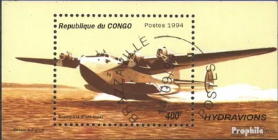 Produktbild von Briefmarken Kongo (Brazzaville) 1994 Mi Block126 (kompl.Ausg.) gestempelt Wasserflugzeuge