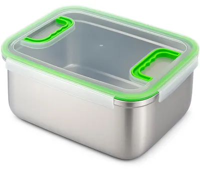 Image de Contenant de conservation alimentaire en acier inoxydable, 9 litres, hermétique et anti-fuite