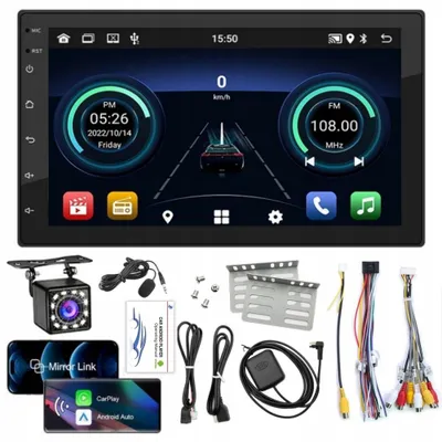Obrázek produktu pro 2-DIN AUTORÁDIO WiFi GPS ANDROID BLUETOOTH USB RDS ZADNÍ KAMERA