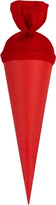 Produktbild von Goldbuch Bastelschultüte mit Filzverschluss rot 35 Zentimeter
