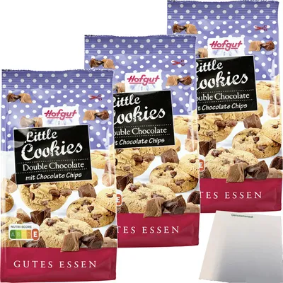 Produktbild von Hofgut Mini Cookies 3er Pack (3x175g Packung) + usy Block