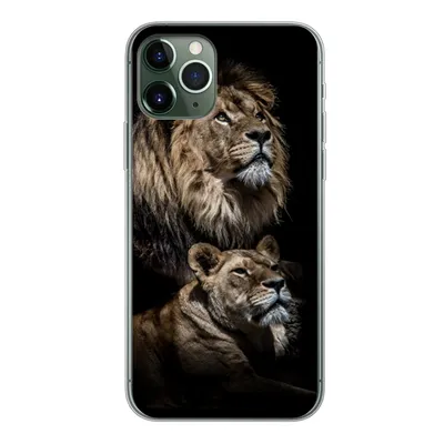 Produktbild von MuchoWow® Handyhülle Schutzhülle Hülle für iPhone 11 Pro Löwe - Löwin - Porträt Silikon Softcase Handy Hülle - Handy