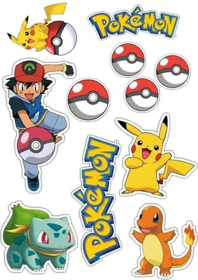 Obrázek produktu pro POKEMON POKEMON postavičky vzor dortové oplatky1