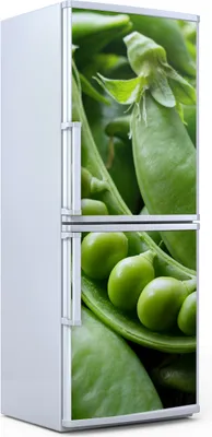 Produktbild von Kühlschrankdekoration 70x180 cm Aufkleber auf dem Kühlschrank - Zuckererbsen Obst
