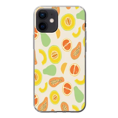 Produktbild von MuchoWow® Handyhülle Schutzhülle Hülle für iPhone 12 Obst - Muster - Melone Silikon Softcase Handy Hülle - Schutzhülle