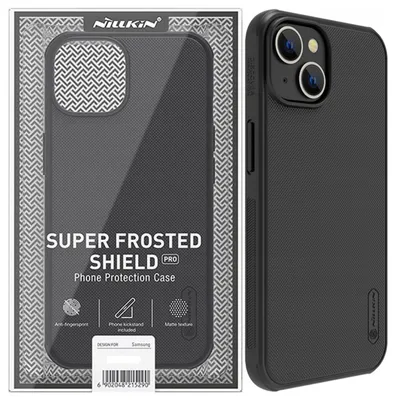 Produktbild von Nillkin Ledertasche Hülle Case für Iphone 14+ Schwarz