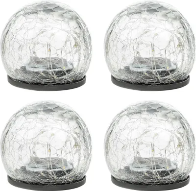 Obrázok produktu pre LED sklenné Lampy - popraskané sklo 4 ks  Haushalt- International