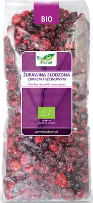 Produktbild von Mit -Rohrzucker gesüßte Preiselbeeren 1 kg –  PLANET