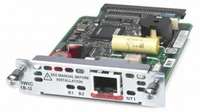 Produktbild von Cisco HWIC-1B-U, Grün, Silber, Kabelgebunden, 19,1 mm, 204 g