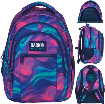 Produktbild von Derform BACKUP Schulrucksack mit drei Fächern FÜR EINEN BUNTEN TRAUM