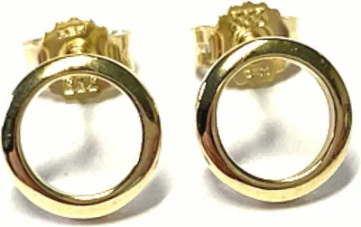 Produktbild von Ohrstecker 333 Gelbgold poliert Kreis modern einfarbig