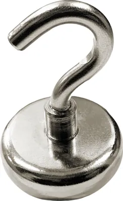 Produktbild von Set mit 5 Magnethaken, Größe 5 (25 mm Durchmesser, 8 kg, Neodym)