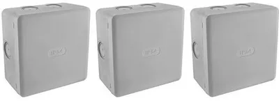 Productafbeelding van Elektrische verdeelkast voor buiten - Waterdichte aansluitdozen IP54 - 3 stuks