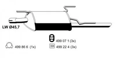 Produktbild von Ernst Endschalldämpfer  043014
