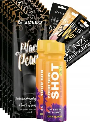 Produktbild von Soleo Black Pearl 5 x 15 ml starker Bräunungsbronzer + Gratisgeschenke