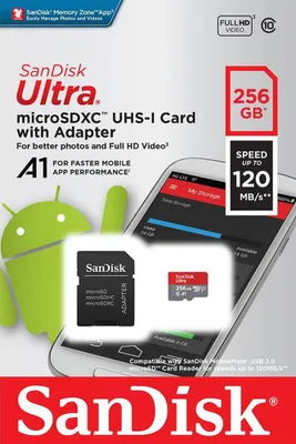Obrázok produktu pre SanDisk Ultra - Pamäťová karta Flash (vrátane adaptéra microSDXC na SD)