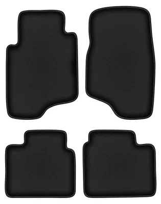Productafbeelding van Velours automatten voor Mitsubishi Pajero II 1991-1999 – 4-delig, zwart, op maat – Wielganizator DURBAN