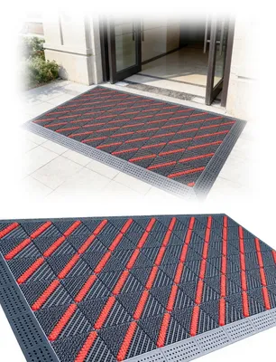 Image de Tapis de porte extérieur imperméable et antidérapant