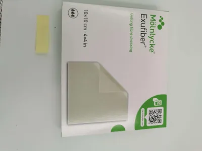 Produktbild von EXUFIBER 10x10 cm Gel-Faserverband