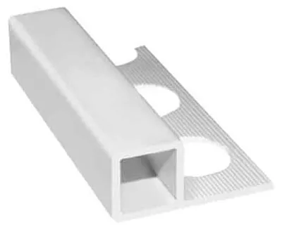 Immagine prodotto di PROFILO 'JOLLY' QUADRO PER RIVESTIMENTI  H. 10 mm - bianco - barra 2,60 mt