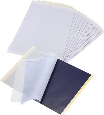 Produktbild von 100 Stück Tattoo Transferpapiere A4 Größe Tattoo Thermokopierer Schablonenpapiere für Tattoo Transfer Maschinenzubehör