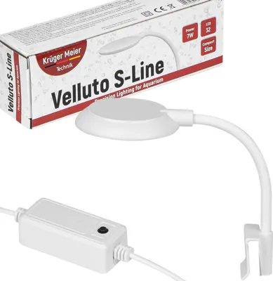 Immagine prodotto di lampada LED per acquari da 10 a 40 litri, Kruger Meier Velluto S-Line, ideale per acquari con piante