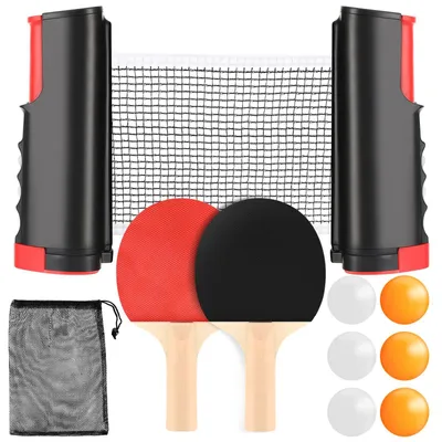 Obrázek produktu pro Sada na stolní tenis – obsahuje síť, pálky a míčky