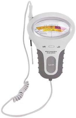 Produktbild von Testgerät für Schwimmbadwasseranalyse mit Digitalanzeige