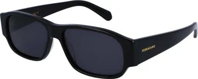 Zdjęcie produktu dla Okulary przeciwsłoneczne męskie Salvatore Ferragamo SF1109S, kolor: czarny/szary, rozmiar: 57/14/145