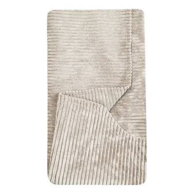 Produktbild von 4L Textil Ersatzbezug aus Cord HUGO Premium-LINE Hundekorb Hundekissen Bezug Hundebett mit Bezug (Ersatzbezug, 60x40 cm, Beige)