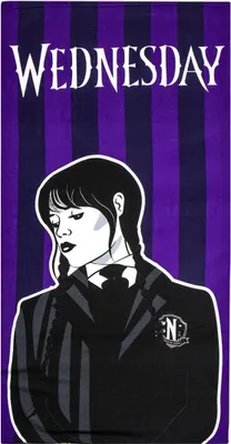 Produktbild von Strandbadetuch Wednesday Schwarz 70 x 140 cm