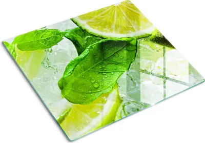 Imagen del producto de Cubierta para placa de cocina – Cubierta para placa de inducción – Placa de vidrio protectora – 60x52 cm – Placas de vidrio protectoras para cocina – Vidrio templado – Limonada con hielo