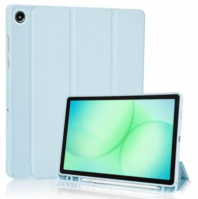 Obrázek produktu pro Techsuit – pouzdro Flex Trifold s držákem na stylus pro Samsung Galaxy Tab A11 Plus / A9 Plus – světle modré