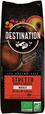 Produktbild von KAWA MIELONA ARABICA/ROBUSTA STRETTO 250 g – DESTINATION