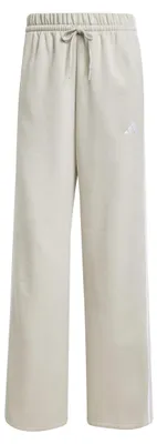 Productafbeelding van adidas dames fleecebroek Essentials 3-Stripes, model met open boord, kleur: Wonder Alumina/White, maat: X