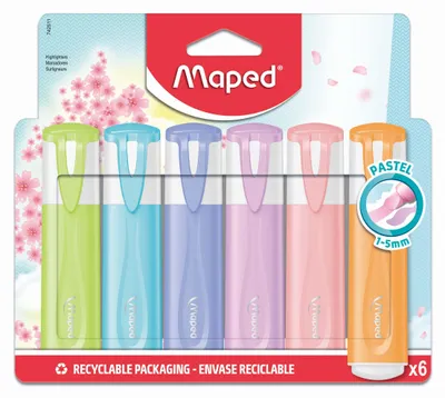 Obrázek produktu pro Maped 742511, 6 kusů, Rozšířený hrot, 1 mm, 5 mm
