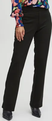 Image de Fransa FRBLAZER Pantalon pour femme en tissu, pantalon long, poches arrière, taille élastiquée, coupe classique