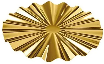 Produktbild von Sambonet Kyma Edelstahl/PVD Gold Platzteller 33 cm 55232G33 /Abverkauf nur solange Vorrat reicht
