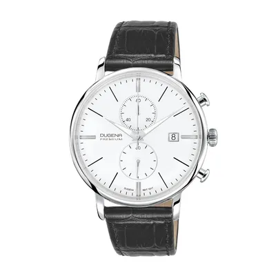 Produktbild von Dugena Herrenuhr Festa Chrono, Chronograph, Edelstahlgehäuse, Saphirglas, 5 bar