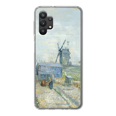 Produktbild von MuchoWow® Handyhülle Schutzhülle Hülle für Samsung Galaxy A32 5G Montmartre: Mühlen und Gärten - Vincent van Gogh Silikon Softcase Handy Hülle - Softcase