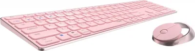 Produktbild von Rapoo Kabelloses Multi-Mode-Deskset 9850M, Pink, QWERTZ (00215386)