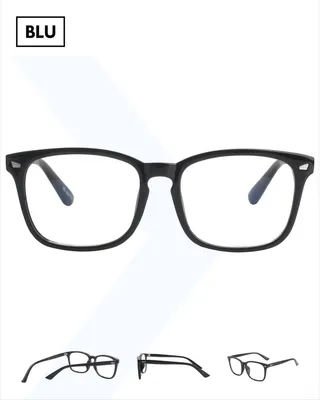 Productafbeelding van Computerbril - Blauw licht bril - Blue Light Glasses - Lichtgewicht Uni Bril - Zwart