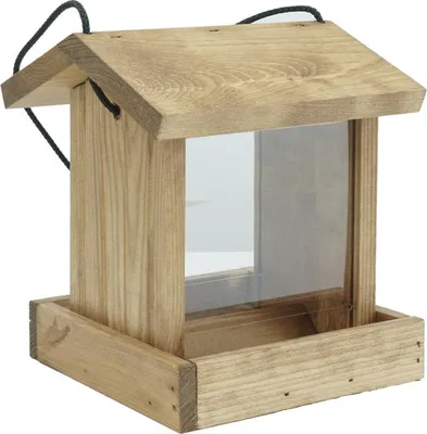 Produktbild von Vogelfutterhaus Fritz mit Plexiglas 30 x 17 x 17 cm braun